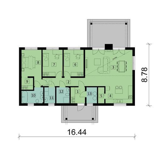 Projekt domu Ka274 Sz