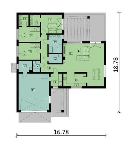 Projekt domu Ka27 Sz