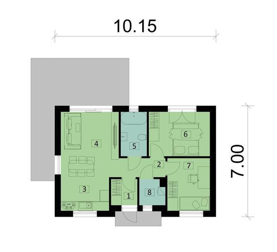 Projekt domu Ka282 Sz