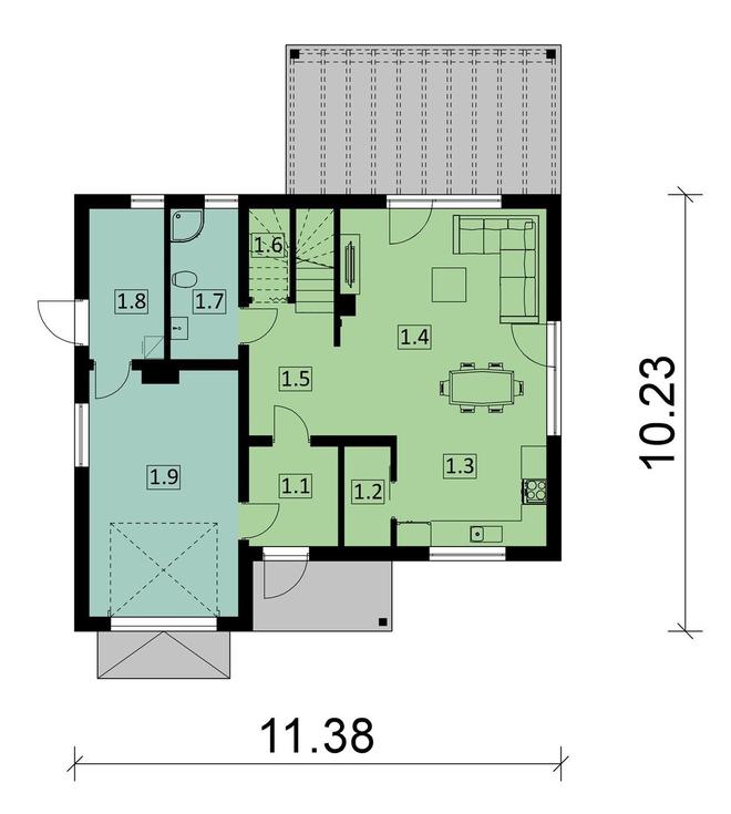 Projekt domu Ka39 Sz