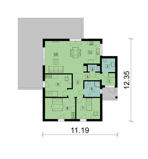 Projekt domu Ka43 Sz