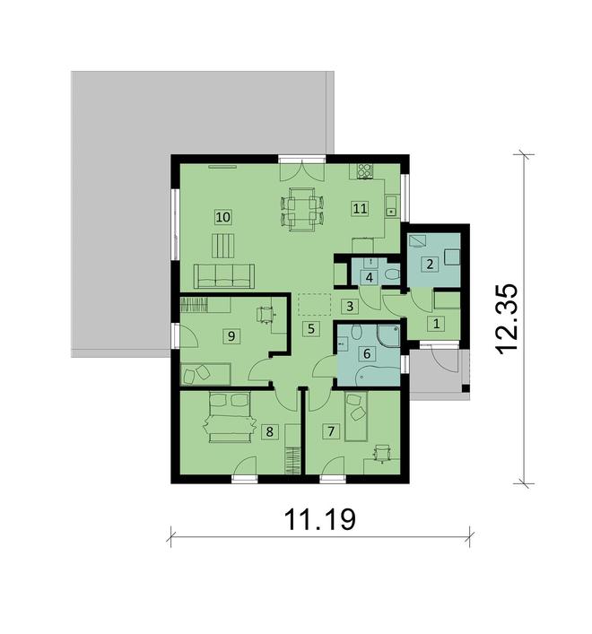 Projekt domu Ka43 Sz