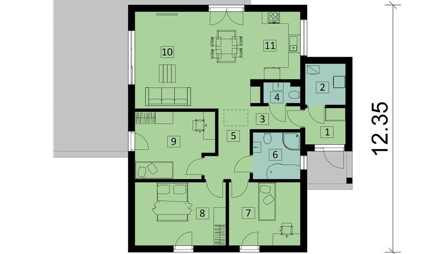 Projekt domu Ka43 Sz