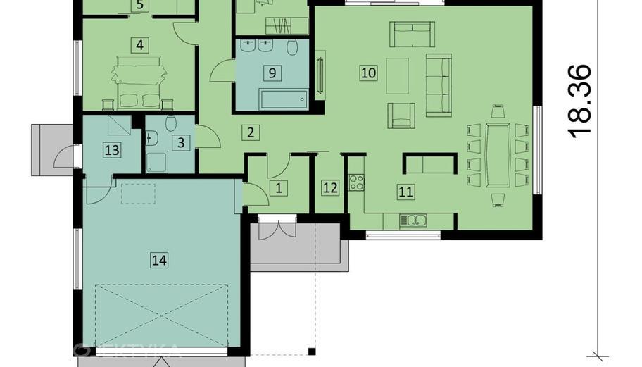 Projekt domu Ka54 Sz