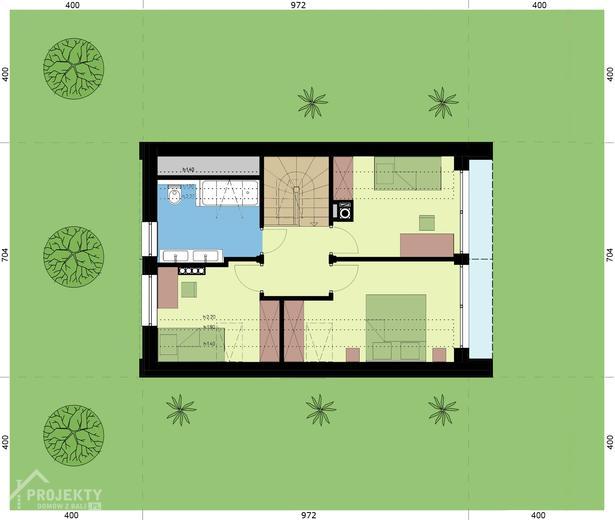 Projekt domu L-302X mur