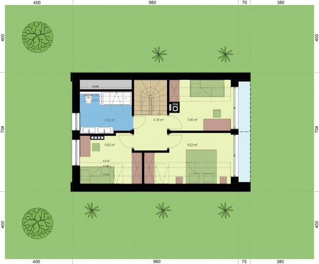 Projekt domu L-302 X mur