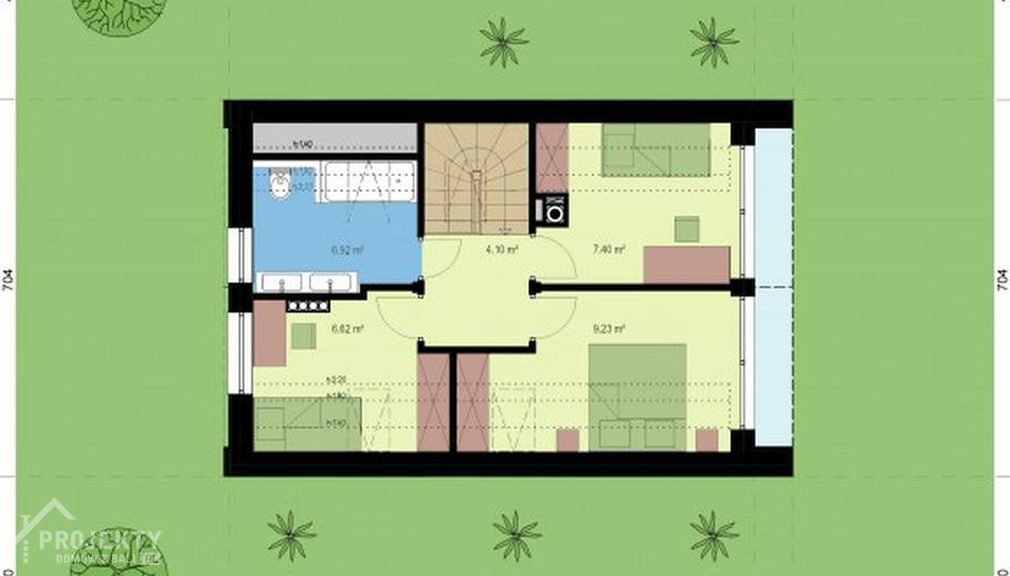 Projekt domu L-302 X mur