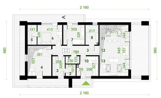 Projekt domu PA-19S (drewniany)