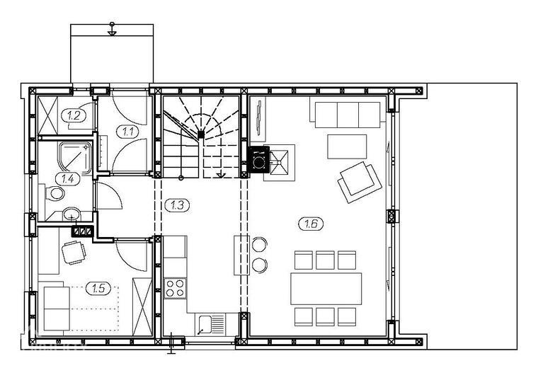 Projekt domu L-302X 