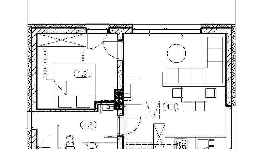 Projekt domu L-314 mur