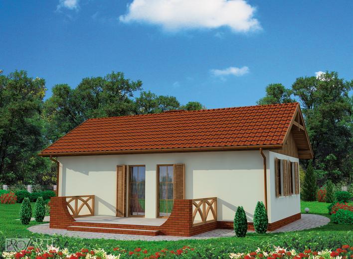 La Palma C szkielet drewniany - pompa ciepła i fotowoltaika