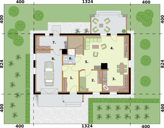 Lamia szkielet drewniany