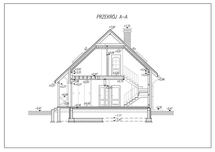 Lamia szkielet drewniany