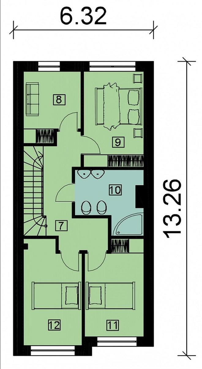 Projekt domu Ka216 S (segment)