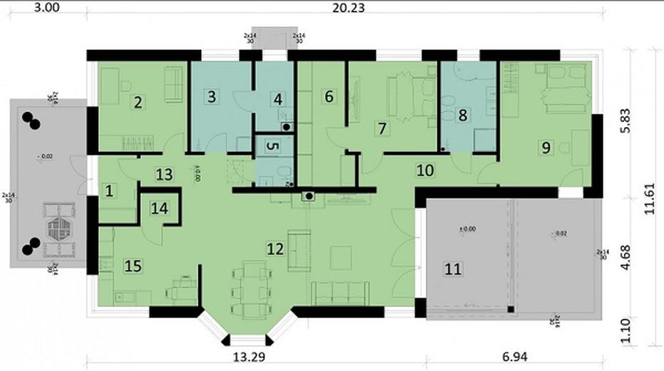 Projekt domu Ka37 Sz