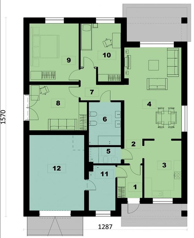 Projekt domu Ka38 Sz