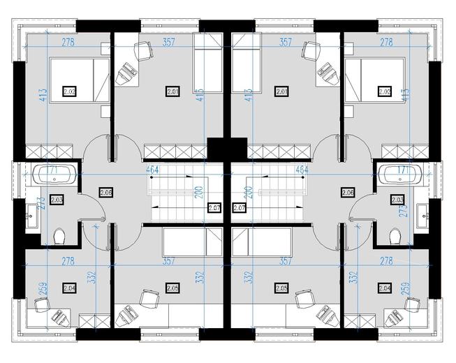 Projekt domu AI04 (bliźniak)