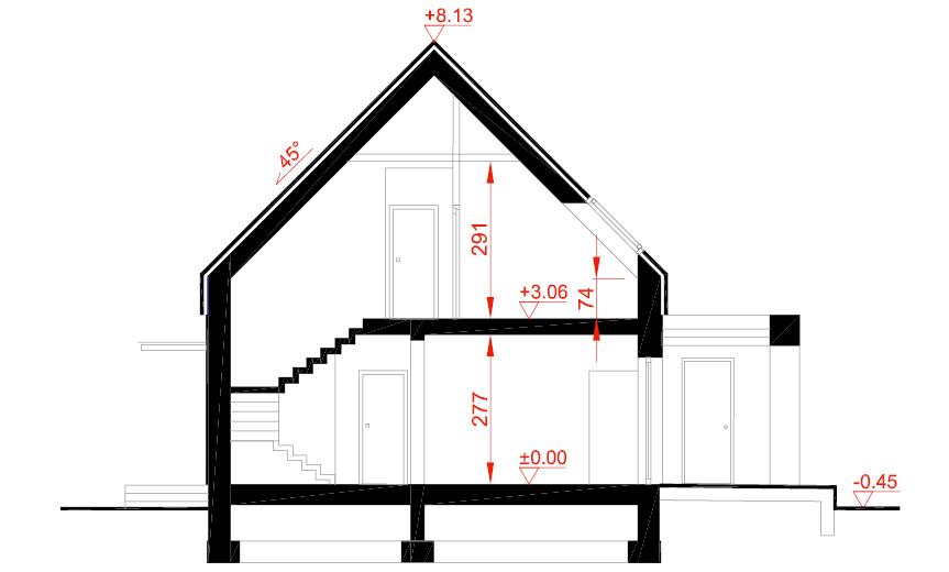 Dom z klimatem - wariant II (aranżacja 1) (z wentylacją mechaniczną i rekuperacją)