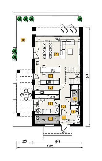 Dom z klimatem - wariant IV (z wentylacją mechaniczną i rekuperacją)