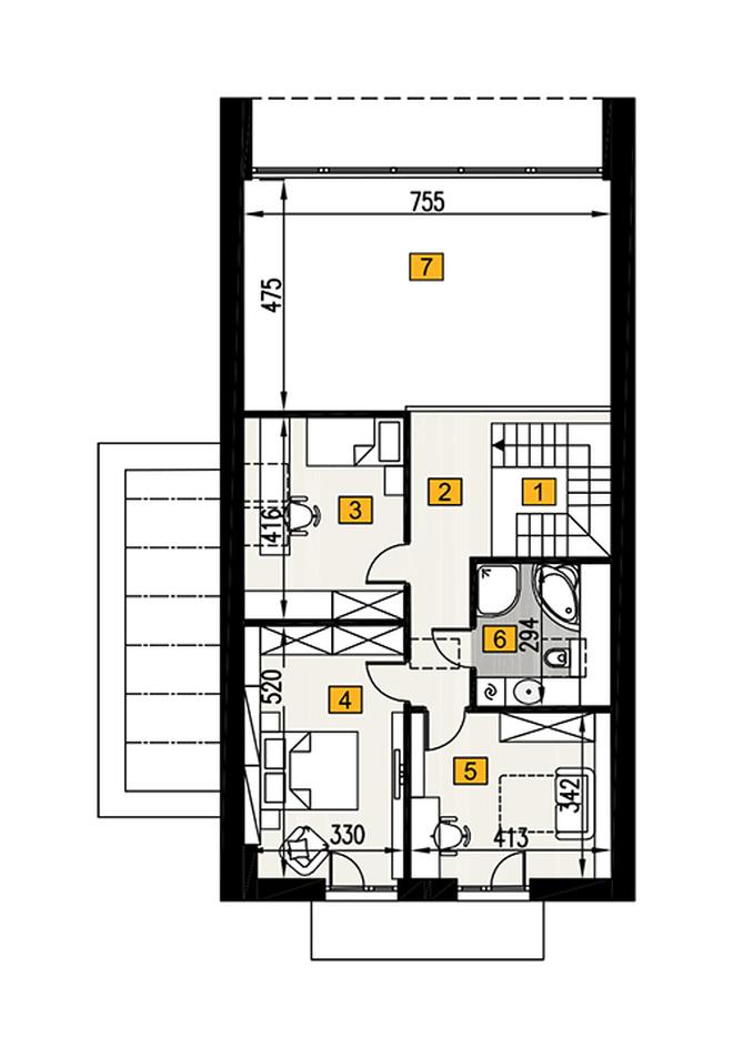 Dom z klimatem - wariant IV (z wentylacją mechaniczną i rekuperacją)