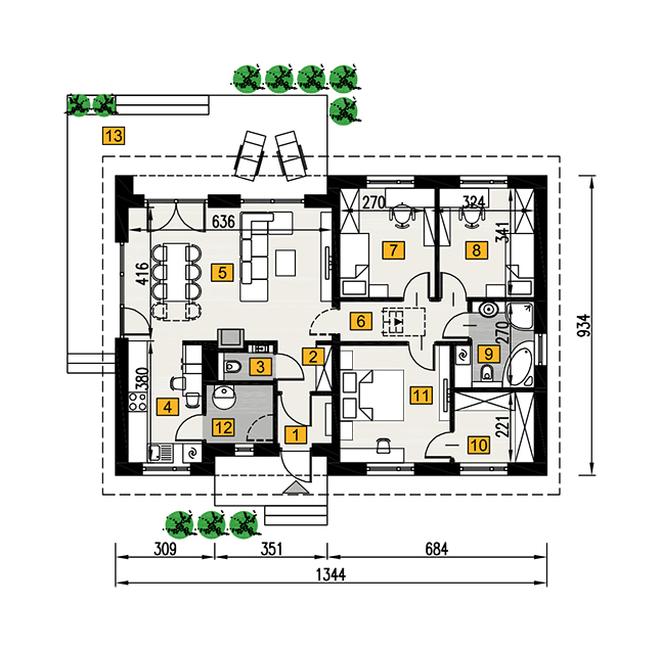 Umiarkowany (aranżacja 1)