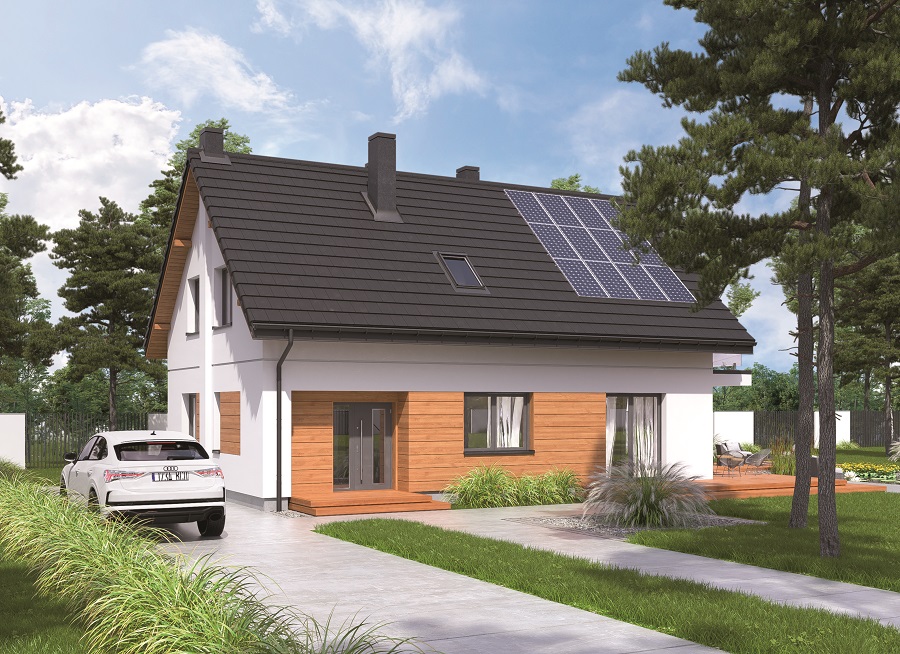 Projekt domu Murator Nasz pomysł - wariant I (aranżacja 1)