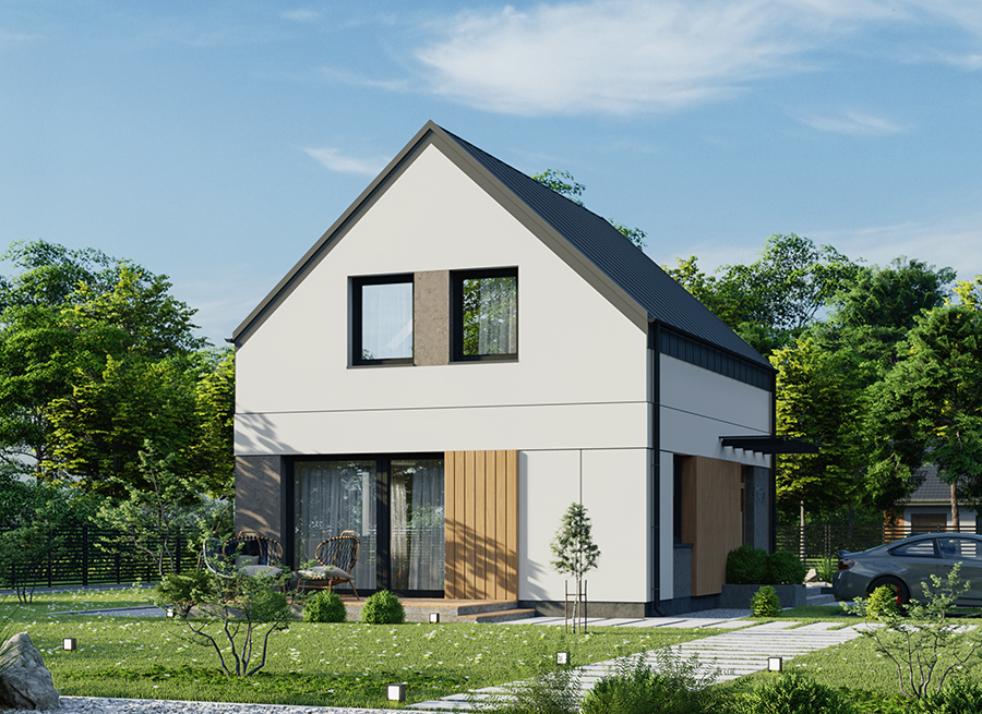Projekt domu Murator Osiągalny 2N