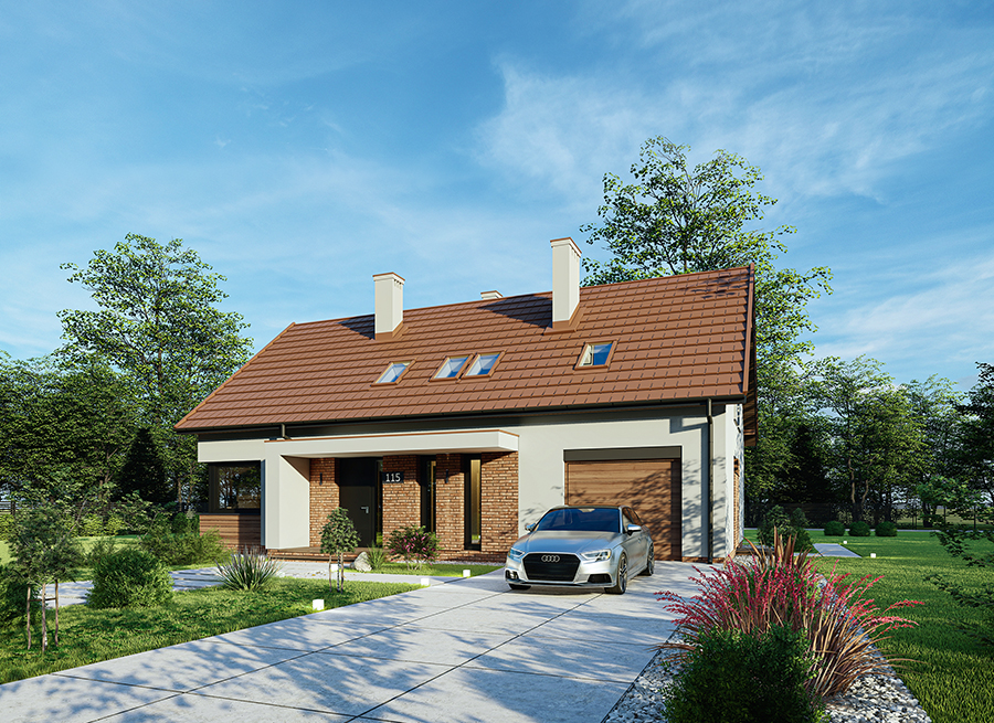 Projekt domu Murator Dla rodziny 2G1