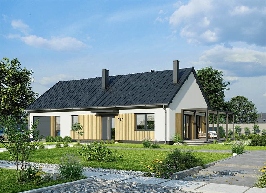 Projekt domu Murator Dom Wiktorii AG1 pa