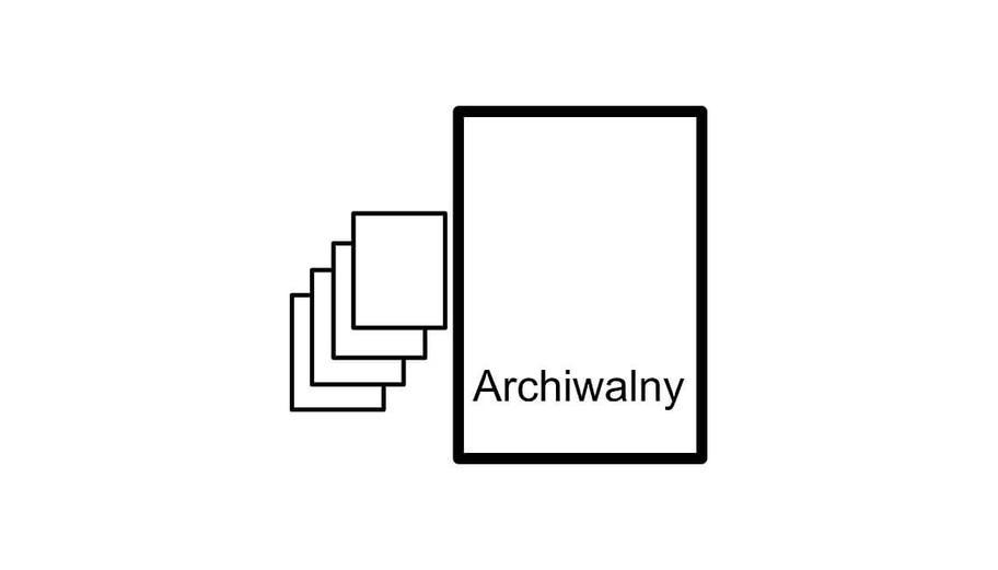 Egzemplarz archiwalny projektu garażu