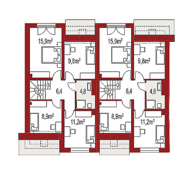 Andrea A dwurodzinny (jednorodzinny dwulokalowy)