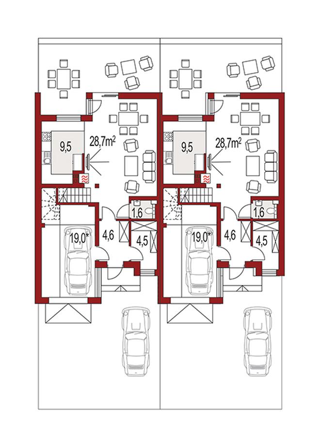 Andrzej dwurodzinny (jednorodzinny dwulokalowy)