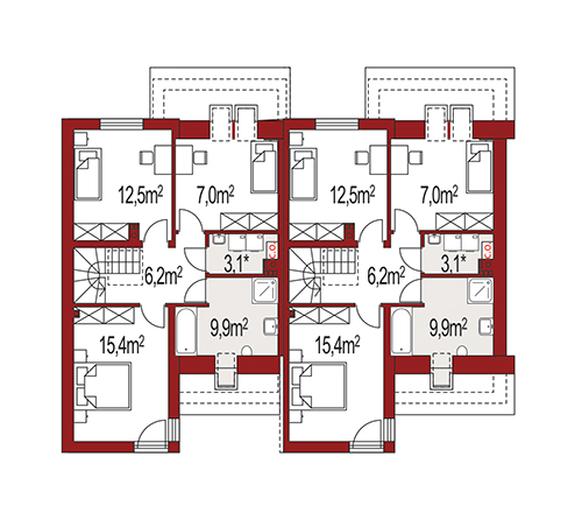 Andrzej dwurodzinny (jednorodzinny dwulokalowy)