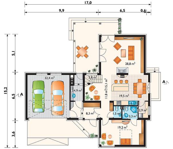 Tal (murowana - beton komórkowy)