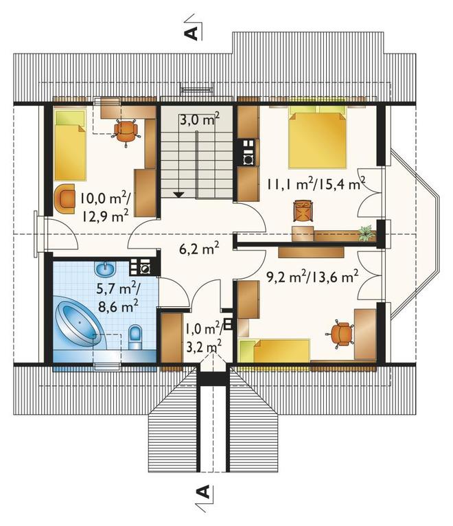 Sonia Mini (murowana - beton komórkowy)