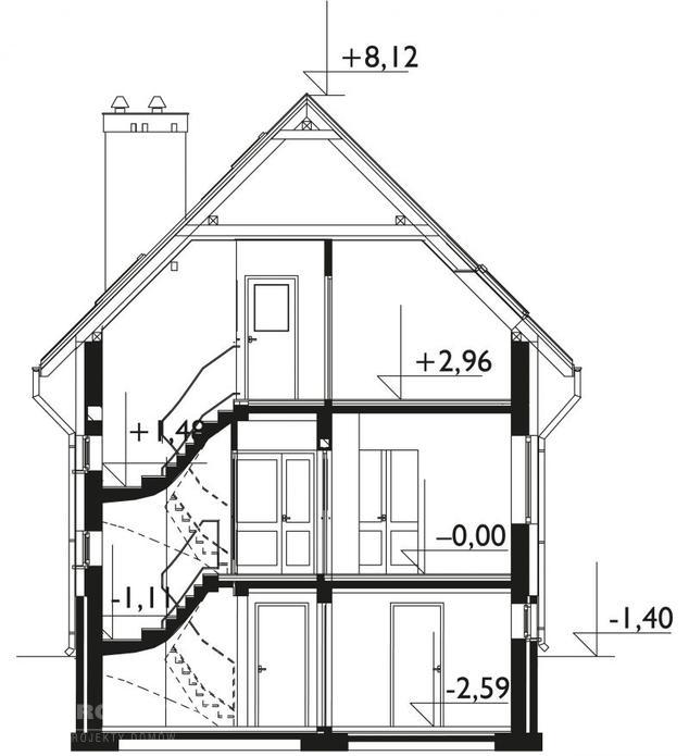 Koral (murowana - beton komórkowy)