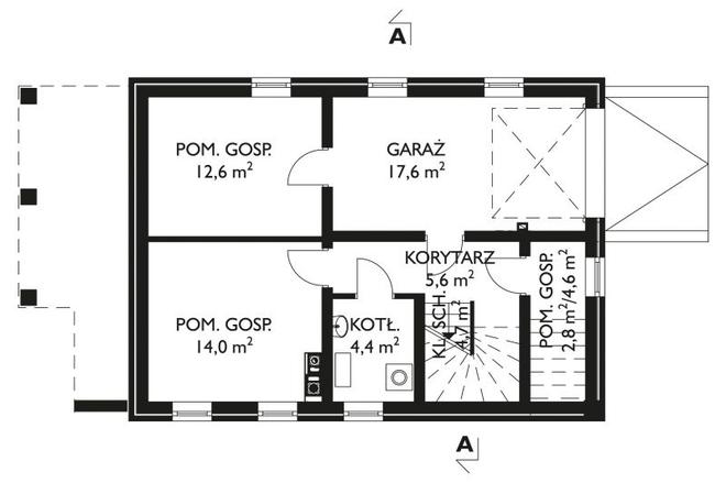 Koral (murowana - beton komórkowy)
