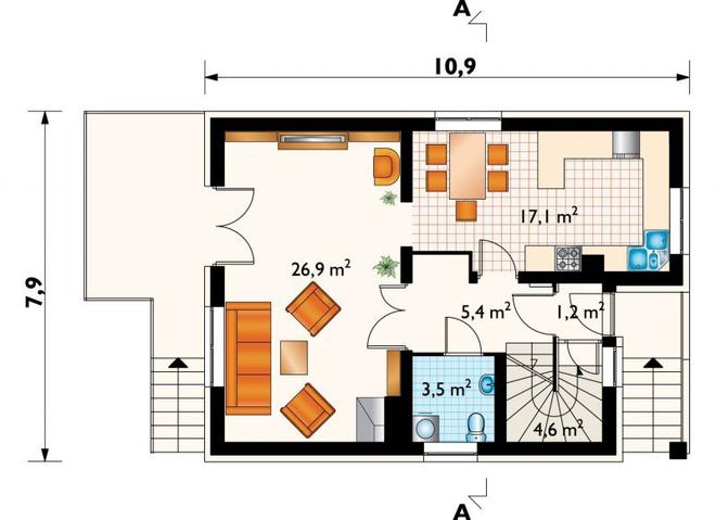 Koral (murowana - ceramika)