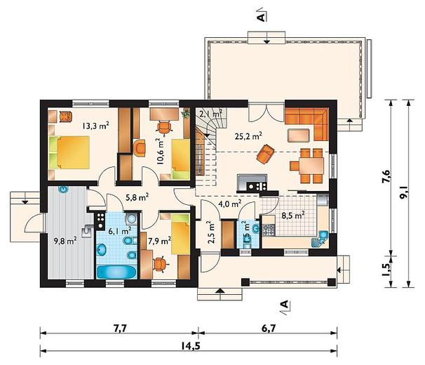Modrzyk Max (murowana - ceramika)
