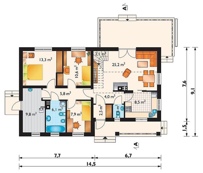 Modrzyk Max (murowana - ceramika)