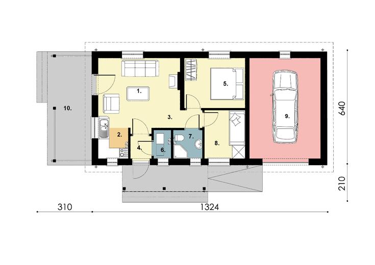 Projekt domu D180 Lidka