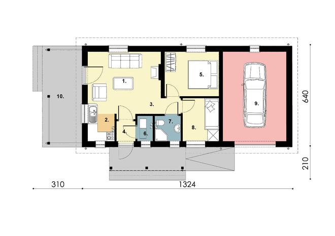 Projekt domu D180 Lidka
