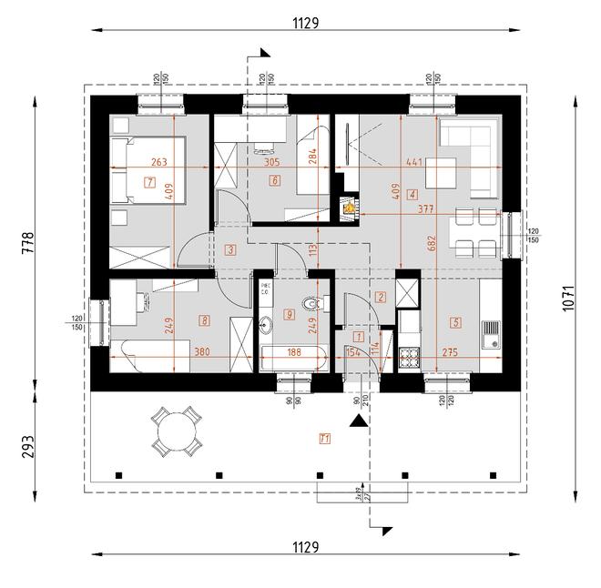 Projekt domu D49 Maurycy