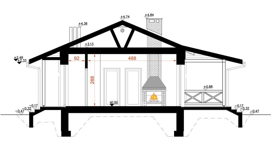 Projekt domu D51  Justyna z garażem