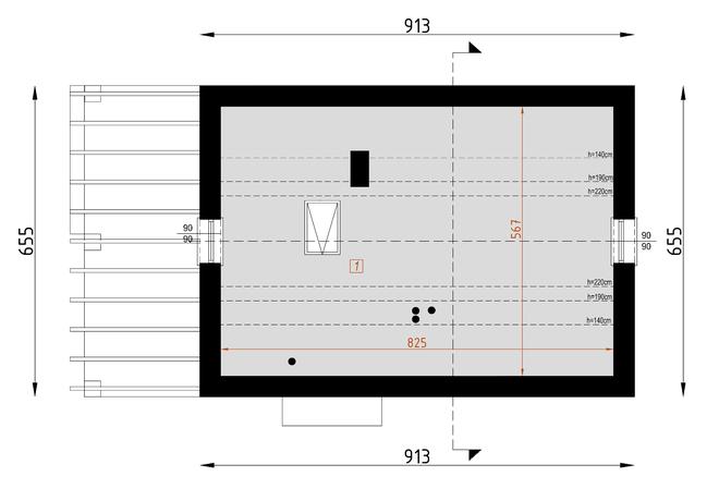 Projekt domu D58A  Ewelina A