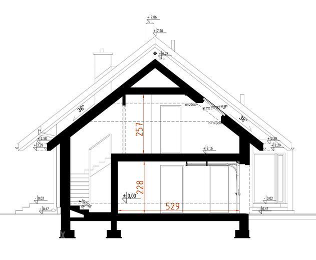 Projekt domu D186