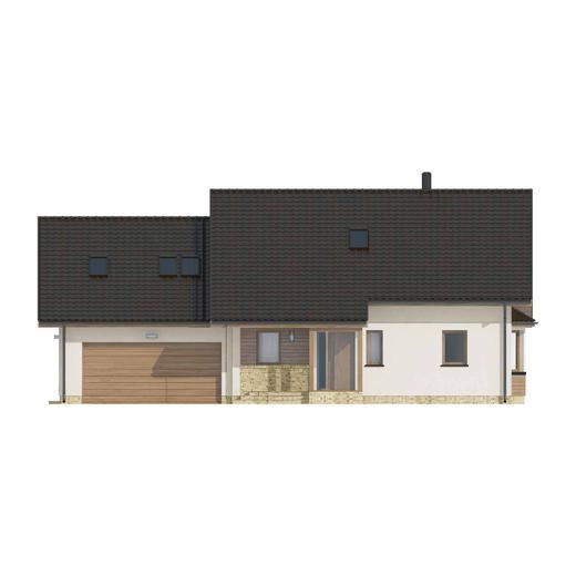 Projekt domu D186  wersja drewniana