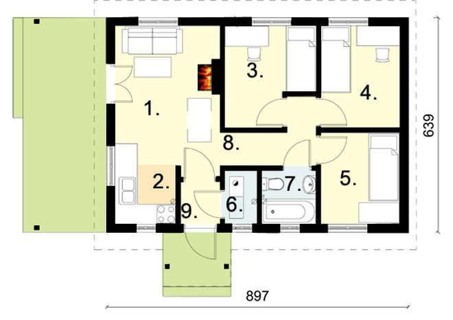 Projekt domu D58 Ewelina