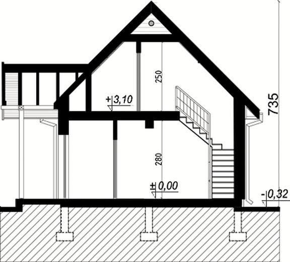 Projekt domu D187A Szymon A