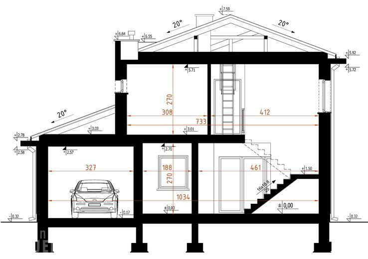 Projekt domu D87A